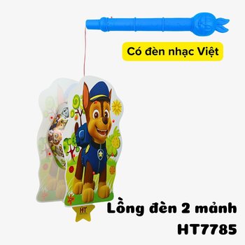 Lồng đèn trung thu 2 mảnh có đèn chú chó cứu hộ