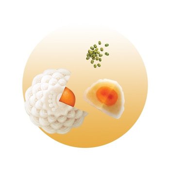 Bánh Trung Thu Kinh Đô Dẻo Đậu Xanh 1 trứng 180gr (93)