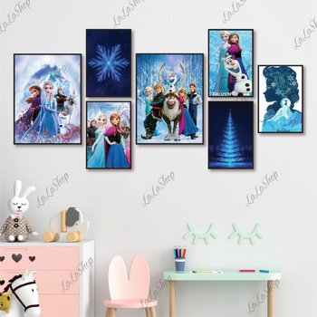 Set 7 Tranh Dán Tường Nữ Hoàng Băng Giá Elsa Có Keo Sẵn Mẫu 2