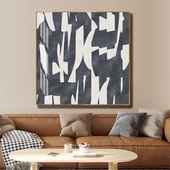 Tranh treo tường nghệ thuật trừu tượng 1 tấm vuông mẫu 826