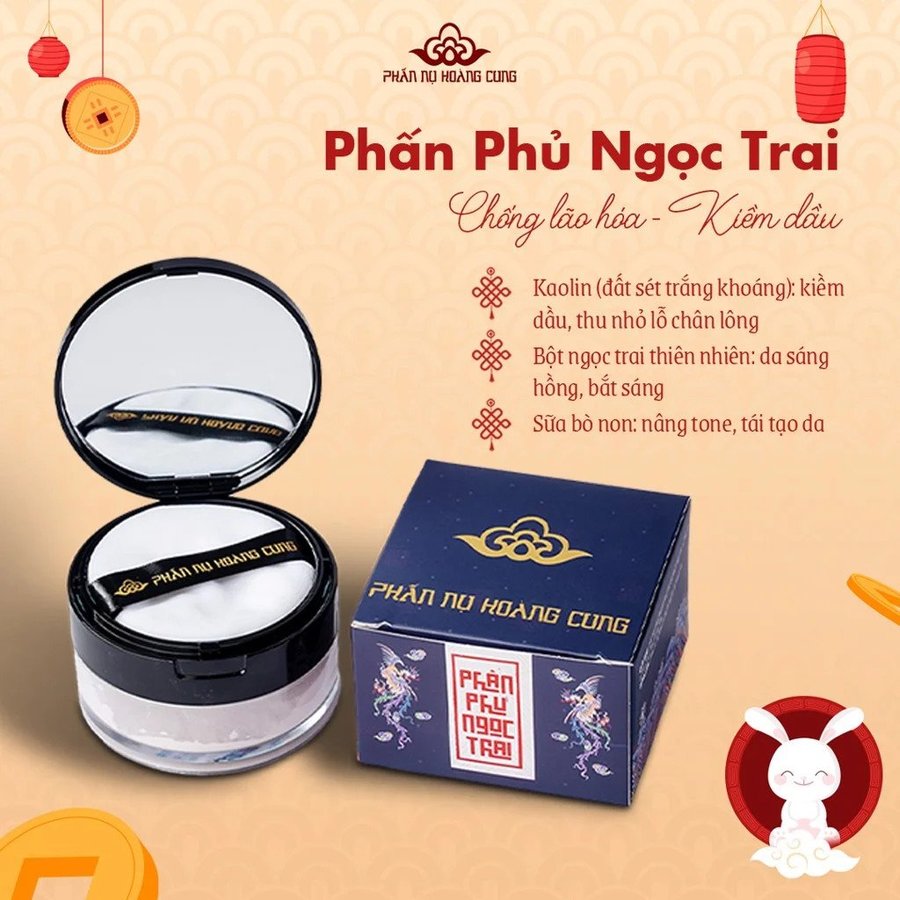 Quà tặng phấn phủ ngọc trai cao cấp màu trắng 543136