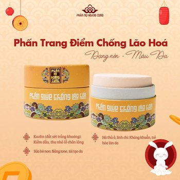 Quà tặng phấn trang điểm chống lão hóa nén da