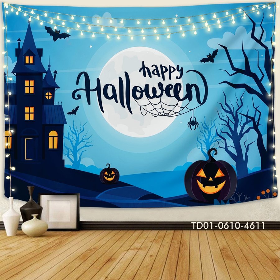 Tranh Vải Halloween Treo Tường Happy Halloween