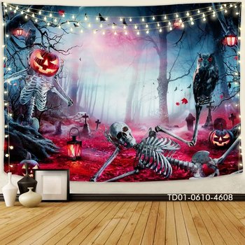 Tranh Vải Halloween Treo Tường Khu Rừng Ma Quái