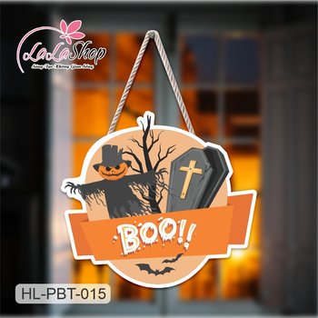 Bảng Treo Cửa Trang Trí Halloween Hình Thần Chết 50x45cm