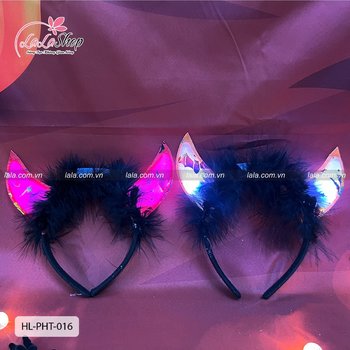 Phụ Kiện Hóa Trang Halloween Băng Đô Ác Quỷ có đèn