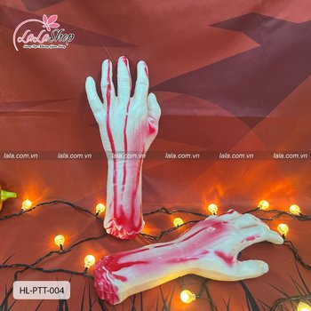 Phụ Kiện Trang Trí Halloween Bàn Tay Máu 1 chiếc
