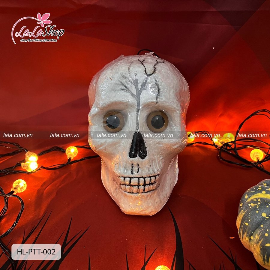 Phụ Kiện Trang Trí Halloween Đầu Lâu Trắng
