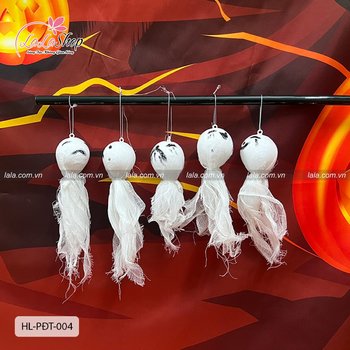 Set 5 Đồ treo trang trí Halloween Ma Le Trắng Size Nhỏ