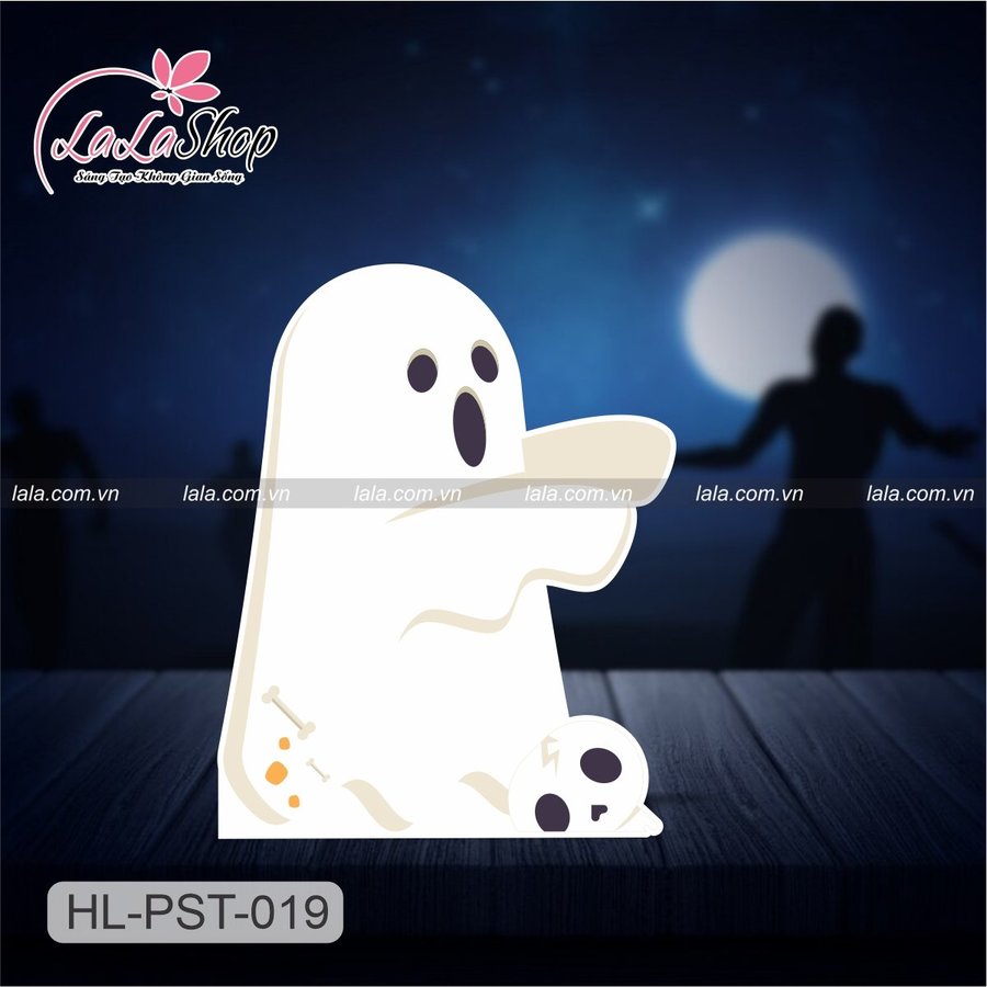 Standee Trang Trí Halloween Con Ma Ngộ Nghĩnh