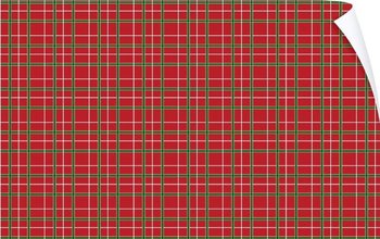 Set 5 Giấy Gói Quà Họa Tiết Caro Đỏ