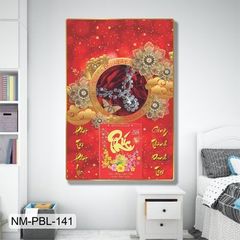 Lịch Tết Tranh Tráng Gương Treo Tường Phát Tài Phát Lộc