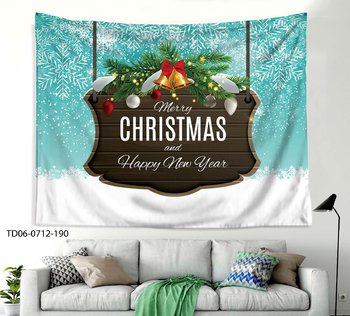 Tranh Vải Treo Tường Trang Trí Hình Bảng Gỗ Noel