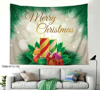 Tranh Vải Treo Tường Trang Trí Noel Hình Nến