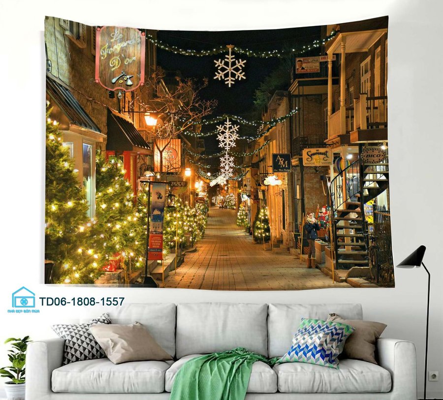 Tranh Vải Treo Tường Trang Trí Noel Mẫu 3