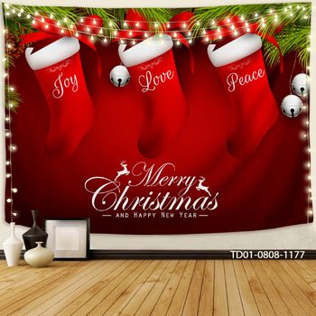 Tranh Vải Treo Tường Trang Trí Noel Hình Chiếc Tất