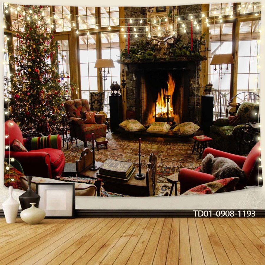 Tranh Vải Treo Tường Trang Trí Noel Mẫu 11