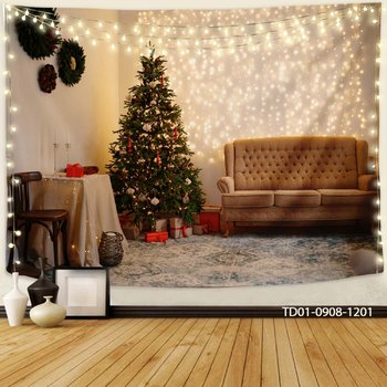Tranh Vải Treo Tường Trang Trí Cây Thông Noel Mẫu 15