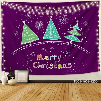 Tranh Vải Treo Tường Trang Trí Noel Merry Christmas Mẫu 4