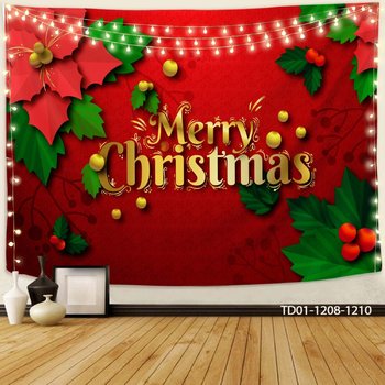Tranh Vải Treo Tường Trang Trí Noel Merry Christmas Mẫu 4