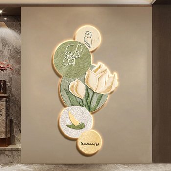 Tranh Đèn Led Tráng Gương Pha Lê nghệ thuật đơn giản 242