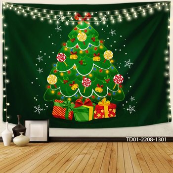 Tranh Vải Treo Tường Trang Trí Noel Cây Thông Noel Mẫu 7