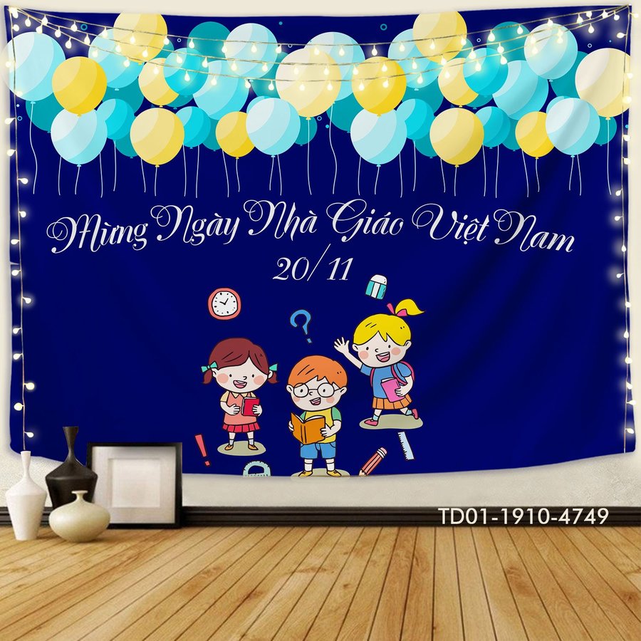 Tranh Vải Treo Tường Mừng Ngày Nhà Giáo Việt Nam 20/11