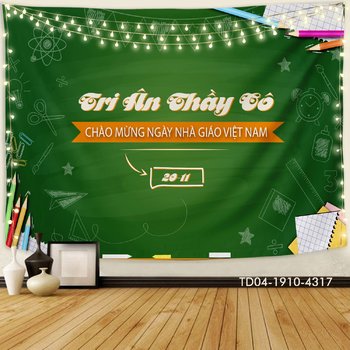 Tranh Vải Treo Tường Tri Ân Thầy Cô Mẫu 1