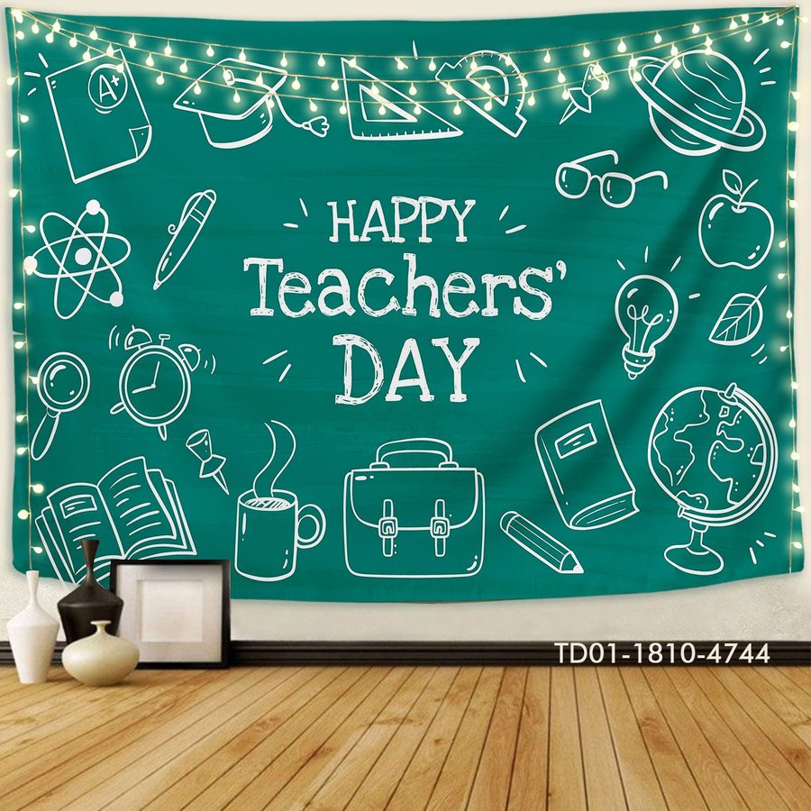 Tranh vải treo tường happy teacher day