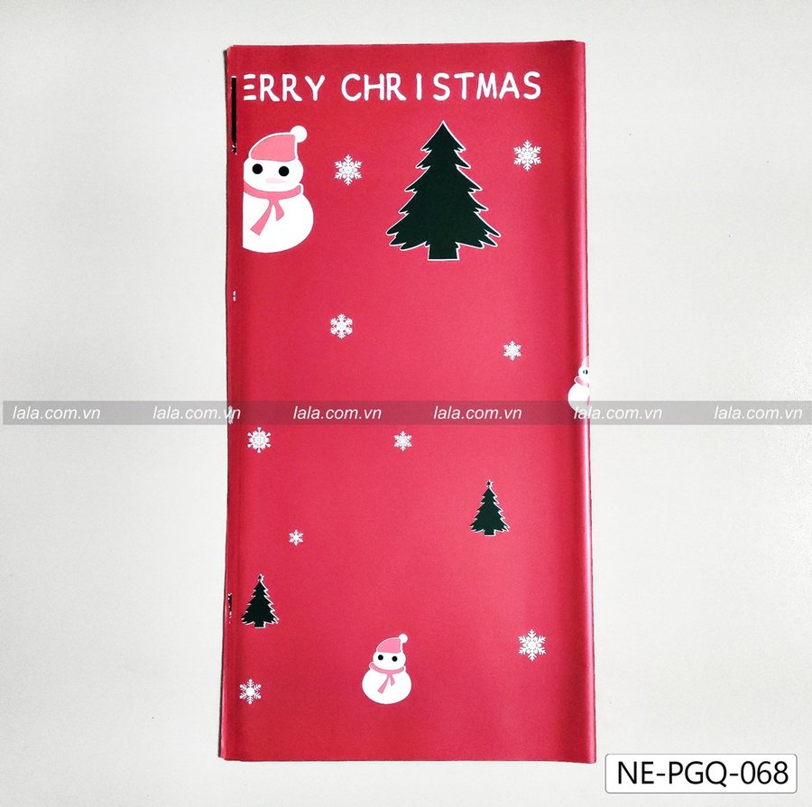Set 5 Giấy Gói Quà 58x58cm giáng sinh Họa Tiết Merry Christmas mẫu 068