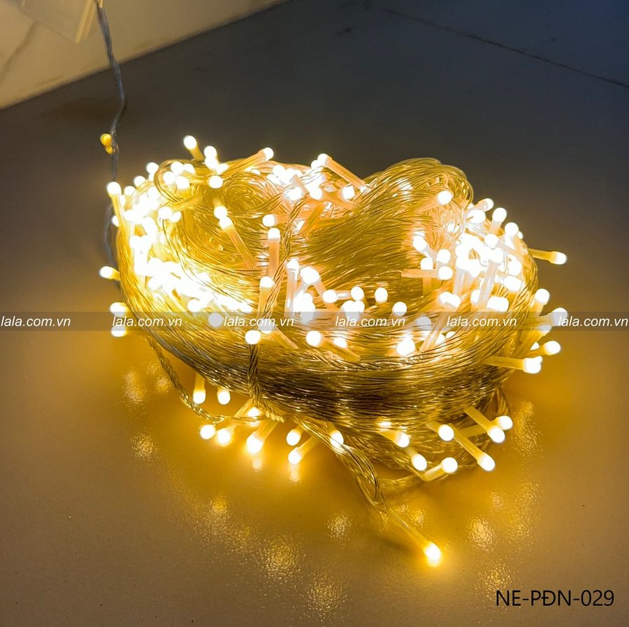 Dây đèn trang trí 100m 8 chế độ - ánh sáng vàng mẫu 029
