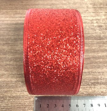 Combo 10m ruy băng kim tuyến màu đỏ, vàng, vàng đồng trang trí noel