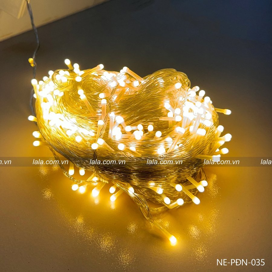 Dây đèn led trang trí 80m siêu sáng - Ánh sáng vàng 8 chế độ