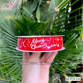 45m Cuộn ruy băng 2.5cm giáng sinh trang trí cây thông noel mẫu 145