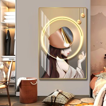 Tranh treo tường cô gái nghệ thuật trừu tượng mẫu 953