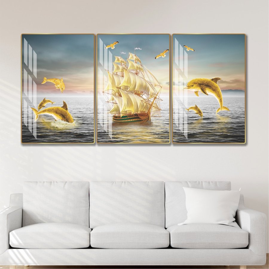 Tranh treo tường thuận buồn xuôi gió phong thủy phòng khách