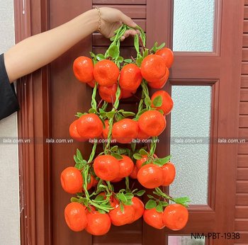 Dây trái quýt cam mọng nước trang trí tiểu cảnh tết mẫu 938
