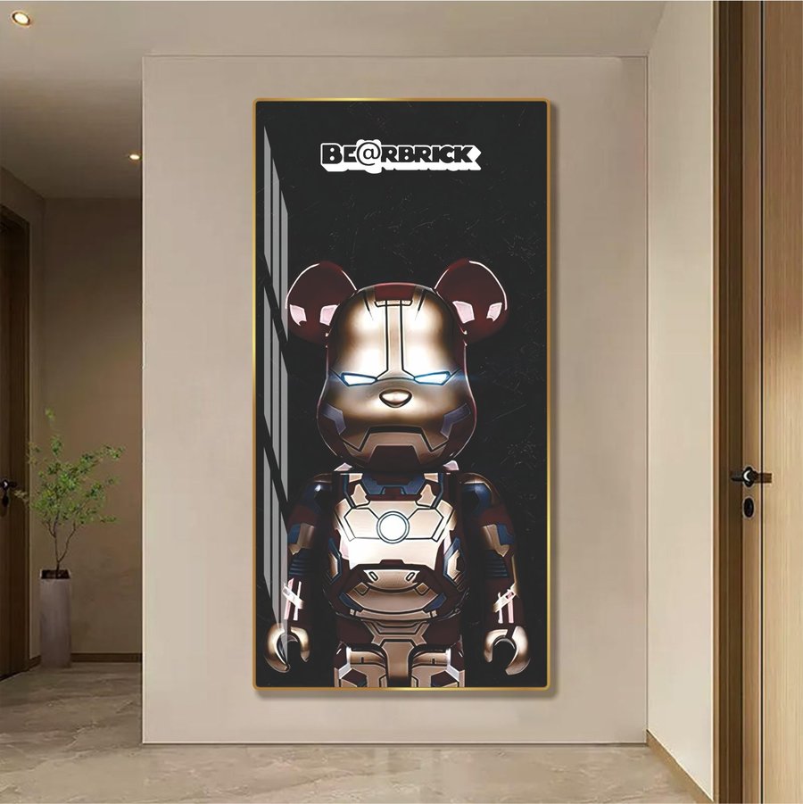 Tranh treo tường bearbrick trang trí tường hiện đại mẫu 977