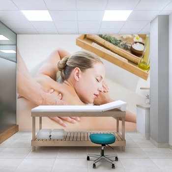 Tranh Dán Tường Spa Nằm Thư Giãn 5