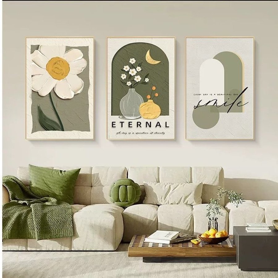 Tranh treo tường bình hoa nghệ thuật 17