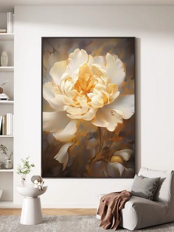 Tranh Treo Tường Hoa Mẫu Đơn Nghệ Thuật nhẹ nhàng