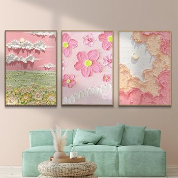 Tranh Treo Tường Hoa và Mặt Trăng Nghệ Thuật