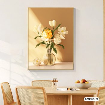 Tranh Treo Tường Bình Hoa Khoe Sắc Nghệ Thuật