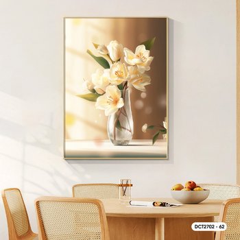 Tranh Treo Tường Bình Hoa Trắng Nghệ Thuật