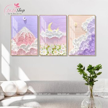 Tranh Treo Tường Phong Cảnh Mây Ngũ Sắc Nghệ Thuật