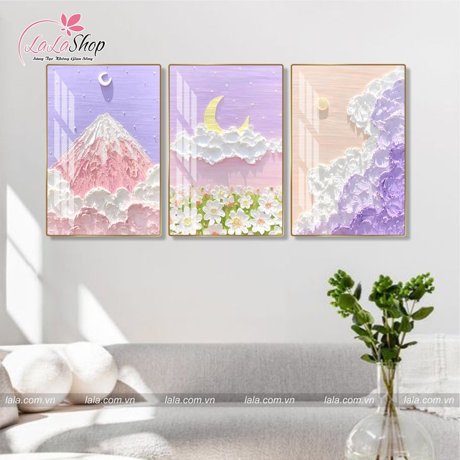 Tranh Treo Tường Phong Cảnh Mây Ngũ Sắc Nghệ Thuật