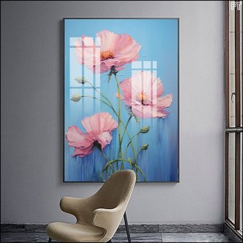 Tranh Treo Tường 1 Tấm Hoa Lá Khoe Sắc Nghệ Thuật