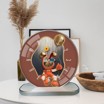 Tranh Đồng Hồ Để Bàn Chuột Mickey Orange Nghệ Thuật