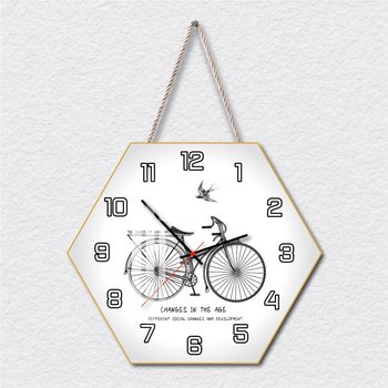 Tranh Đồng Hồ Dây Treo Tráng Gương Xe Đạp Nghệ Thuật