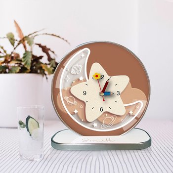 Tranh Đồng Hồ Để Bàn Ngôi Sao Và Mặt Trăng